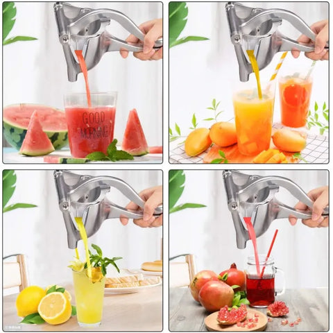 Manual Stainless Steel Juicer, Fruit Press Juicer For Oranges, Lemon, Water Melon, Pomegranate
